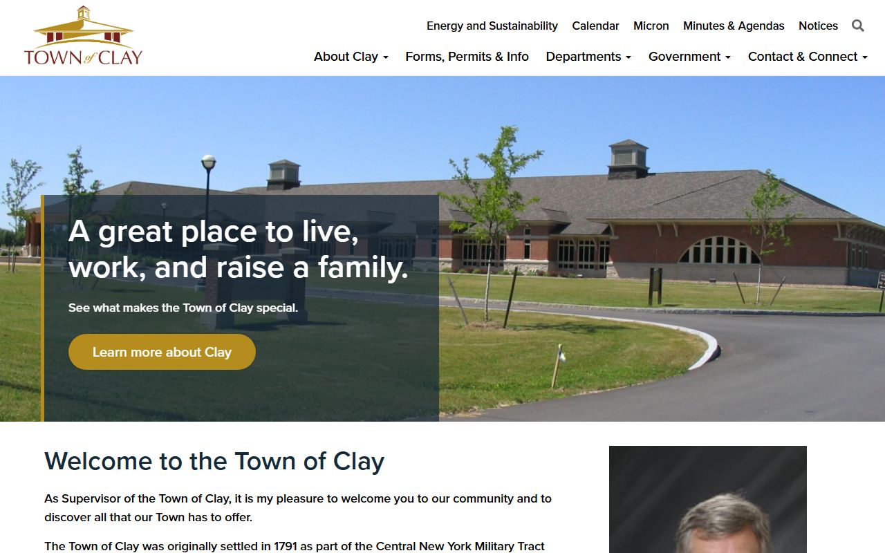 Clay Town Clerk records for genealogy research