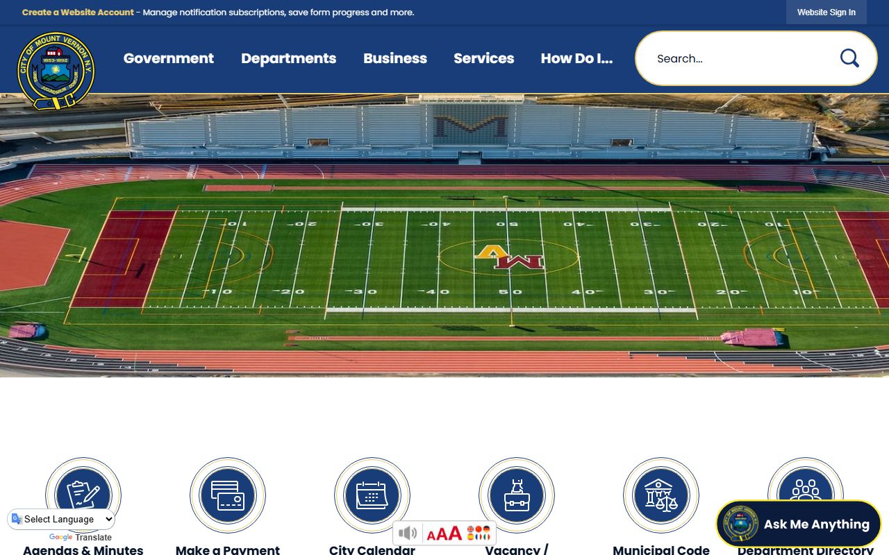 Mount Vernon City Clerk office for Mount Vernon genealogy records