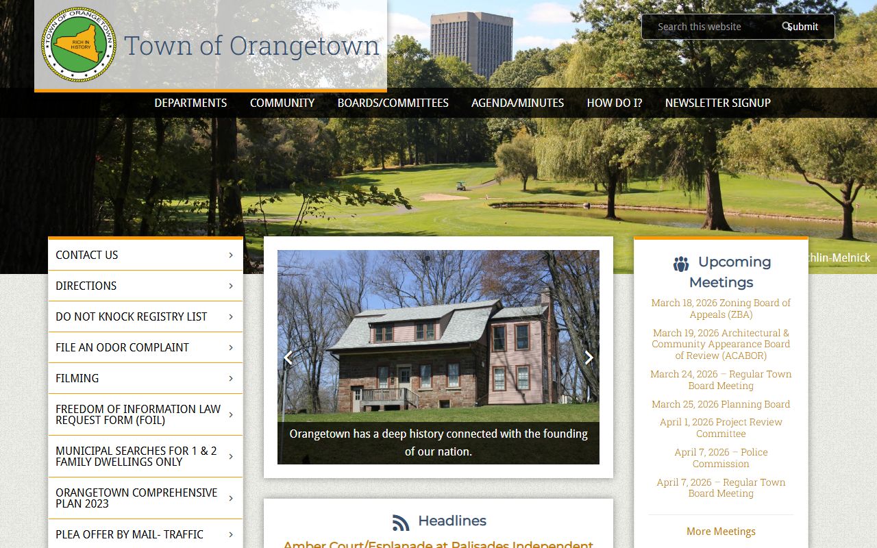 Orangetown Town Clerk vital records for genealogy