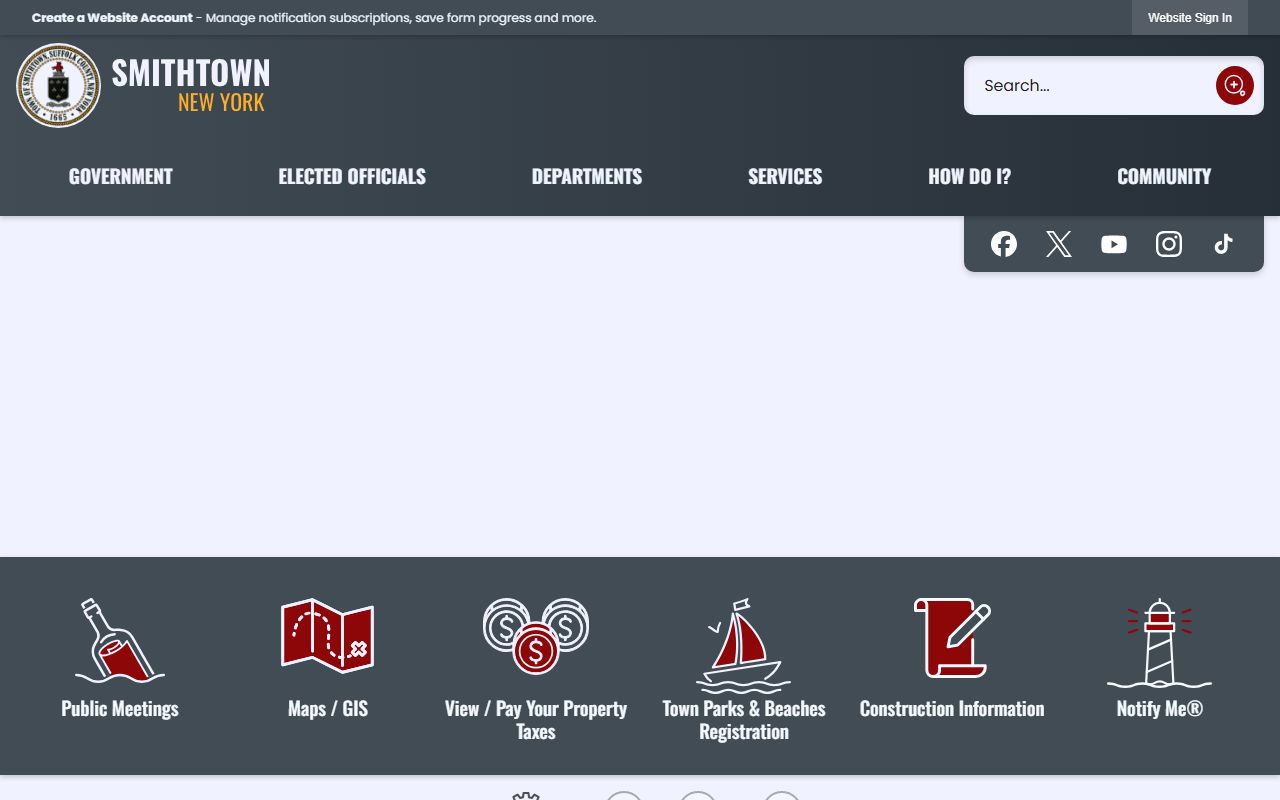 Smithtown Town Clerk vital records for genealogy