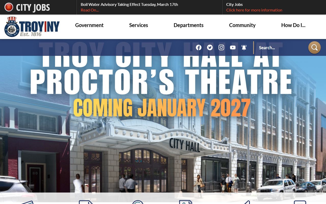 Troy City Clerk vital records for genealogy