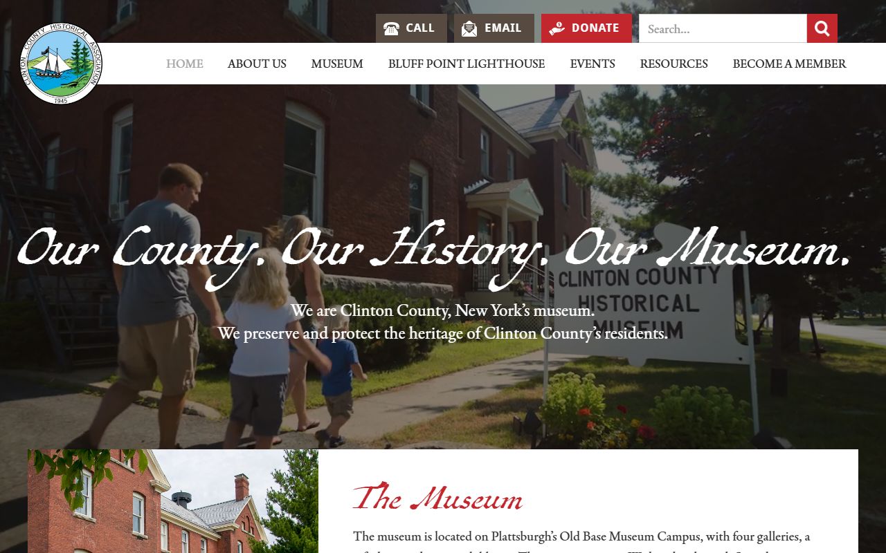 Clinton County Historical Association genealogy research collections in Plattsburgh