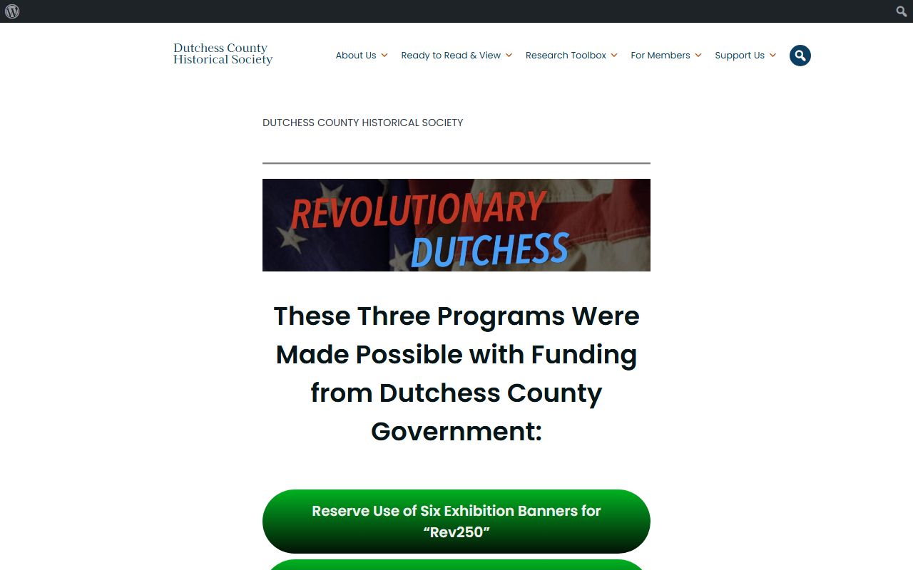 Dutchess County Historical Society genealogy resources