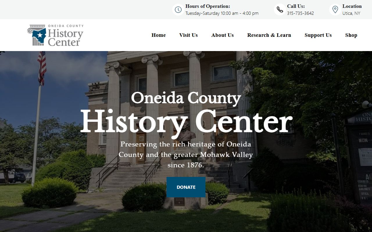 Oneida County History Center for genealogy research