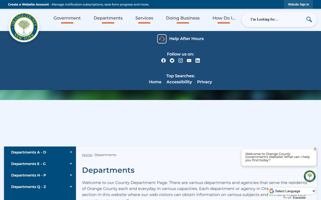 Orange County Archives and Historian office for genealogy research