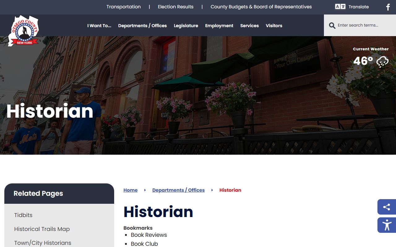 Otsego County Historian genealogy resources