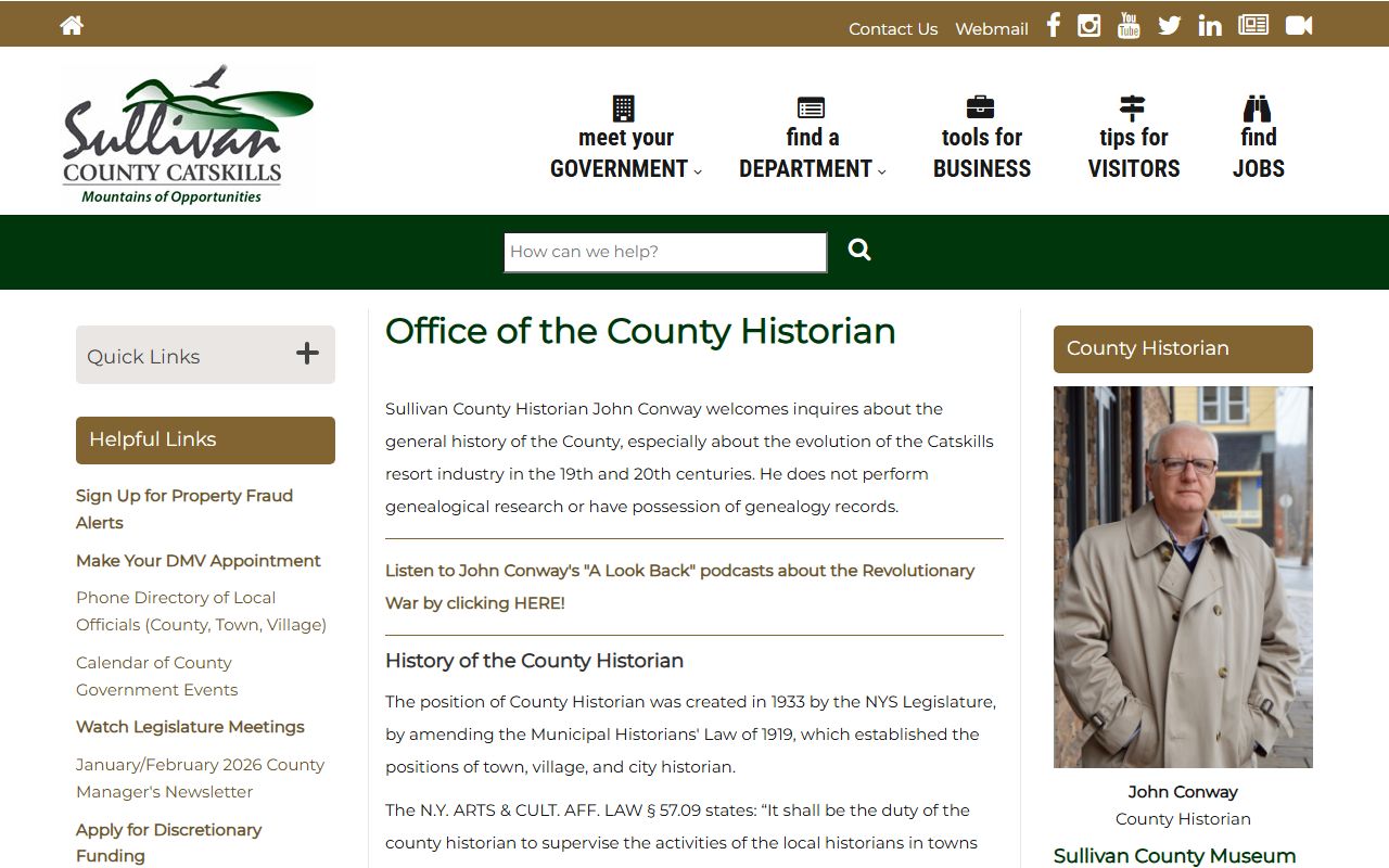 Sullivan County Historian office
